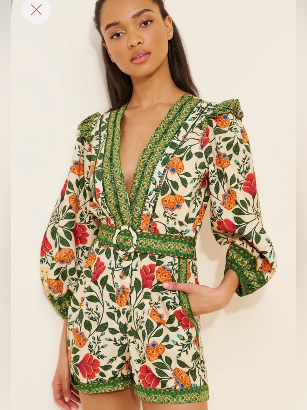 FARM Rio Sand Garden Tapestry Romper